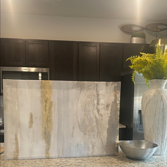 Abstract Canvas Art in Neutral Tones